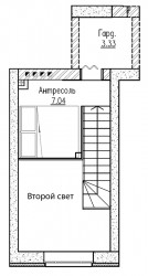 Двухкомнатная квартира (Евро) 31 м²